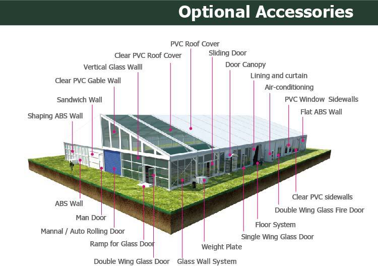 Sport Tent 45m Clear Span Marquee Tent for Football Court Outdoor
