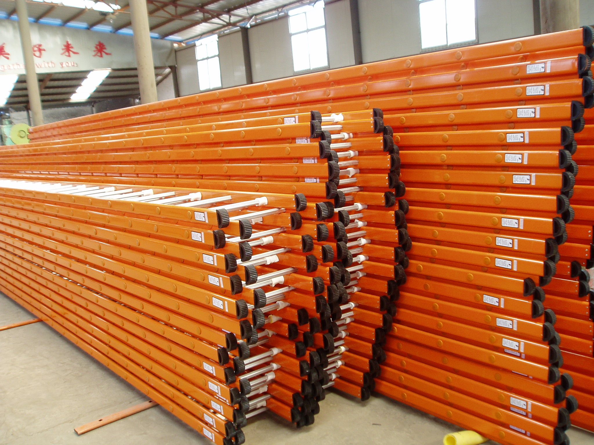 Quality Galvanized Steel Straight Scaffold Step Ladder / Lightweight Step Ladder 6M wholesale