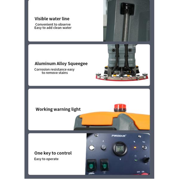 ODM Cement Floor Scrubber Industrial Floor Cleaning Equipment For Hospital