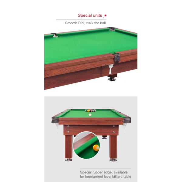 Begonia Amusement Game Machines Professional Russian Oak Wood Top Rail Snooker Board Table 9FT