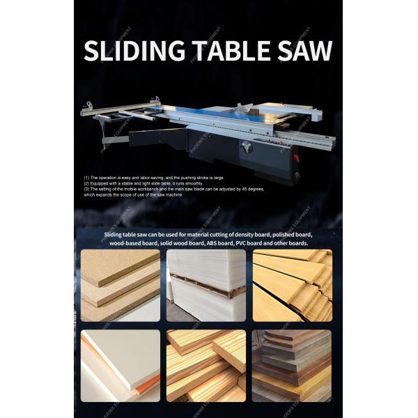 45-90 degree Tilting Wood Cut Machine Sliding Table Saw for Woodworking Industry