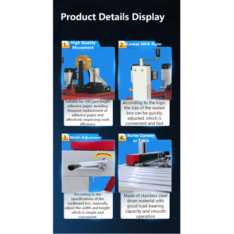 Semi-automatic Carton Packaging Machine Carton Tape Machine Straight-Type Automatic Carton Sealing Machine FX001 Manual Fluting