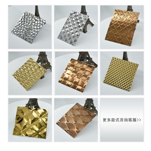 Custom Matte Embossed Stainless Steel Plate Diamond Pattern For Elevator Interiors