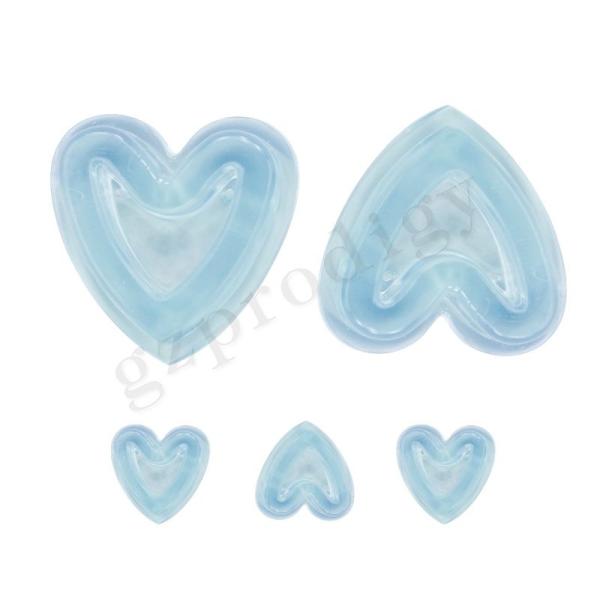Transparent Clear Plastic Door Wedge Nontoxic Odorless Heart Shape Plastic Door Wedge