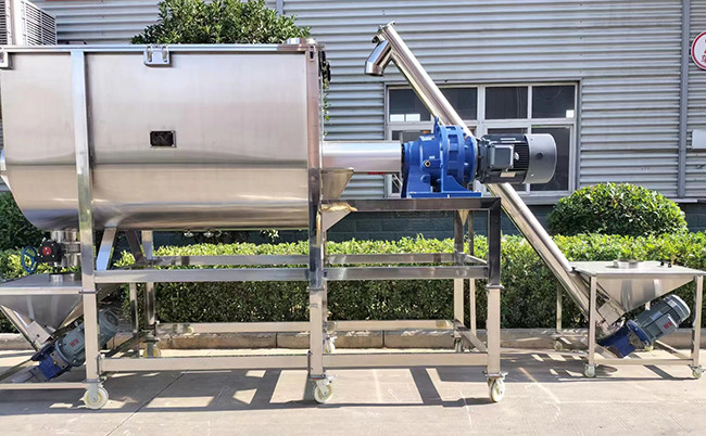 JBJ Horizontal Type Ribbon Mixer Blender For Detergent Powder / Animal Feed