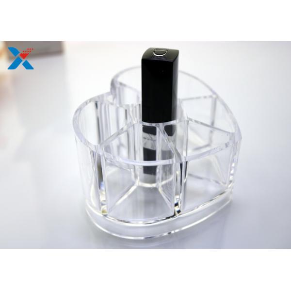 Makeup Organizer Acrylic Box , Clear Acrylic Lipstick Organizer For Brushes / Skincare