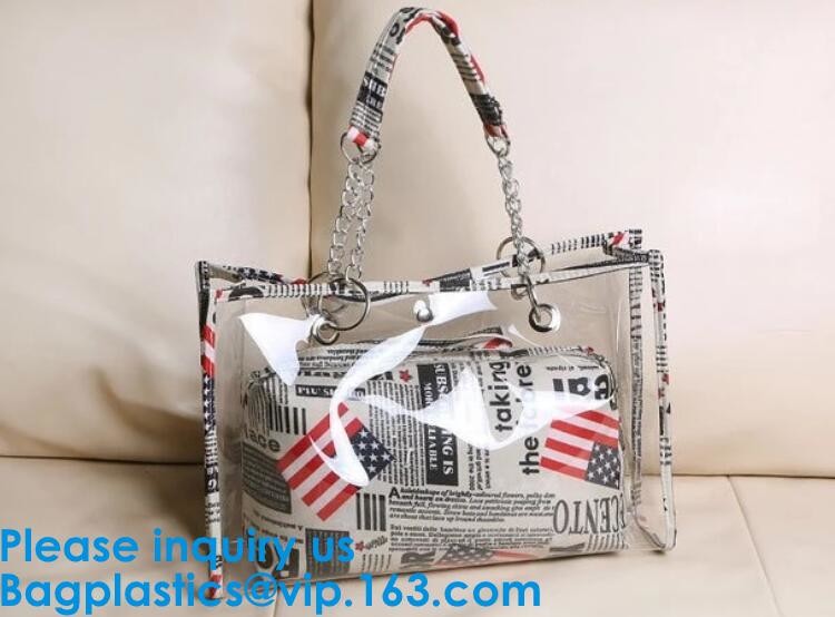 Teen Fashion Clear Plastic Pvc Tote Bag For Girls, Transparent Pvc Tote Bag,Clear PVC Bag Hologram Bag EVA Bag Cosmetic