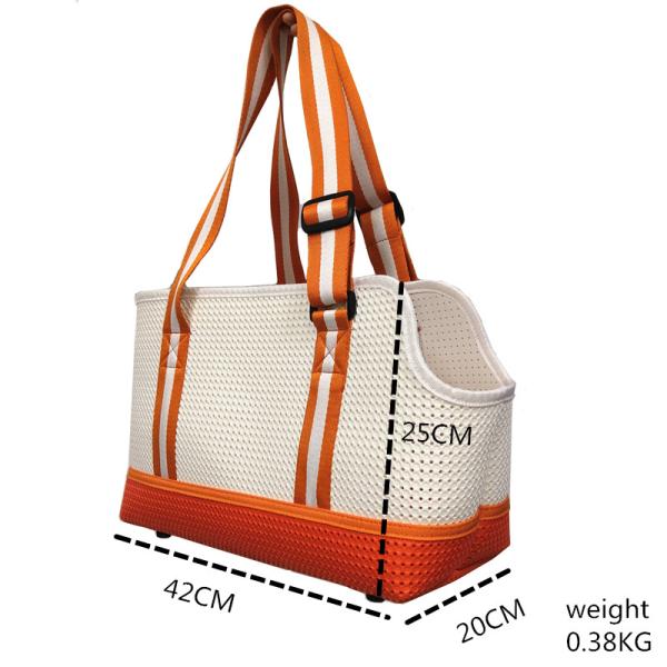 String Closure Pet Carrier Bag Size 38 * 26 * 20 Cm Food Grade EVA Material