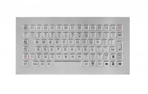 Quality Vandal Proof Rugged Panel Mount Keyboard , Stainless Steel Keyboard for Self Service Kiosk wholesale