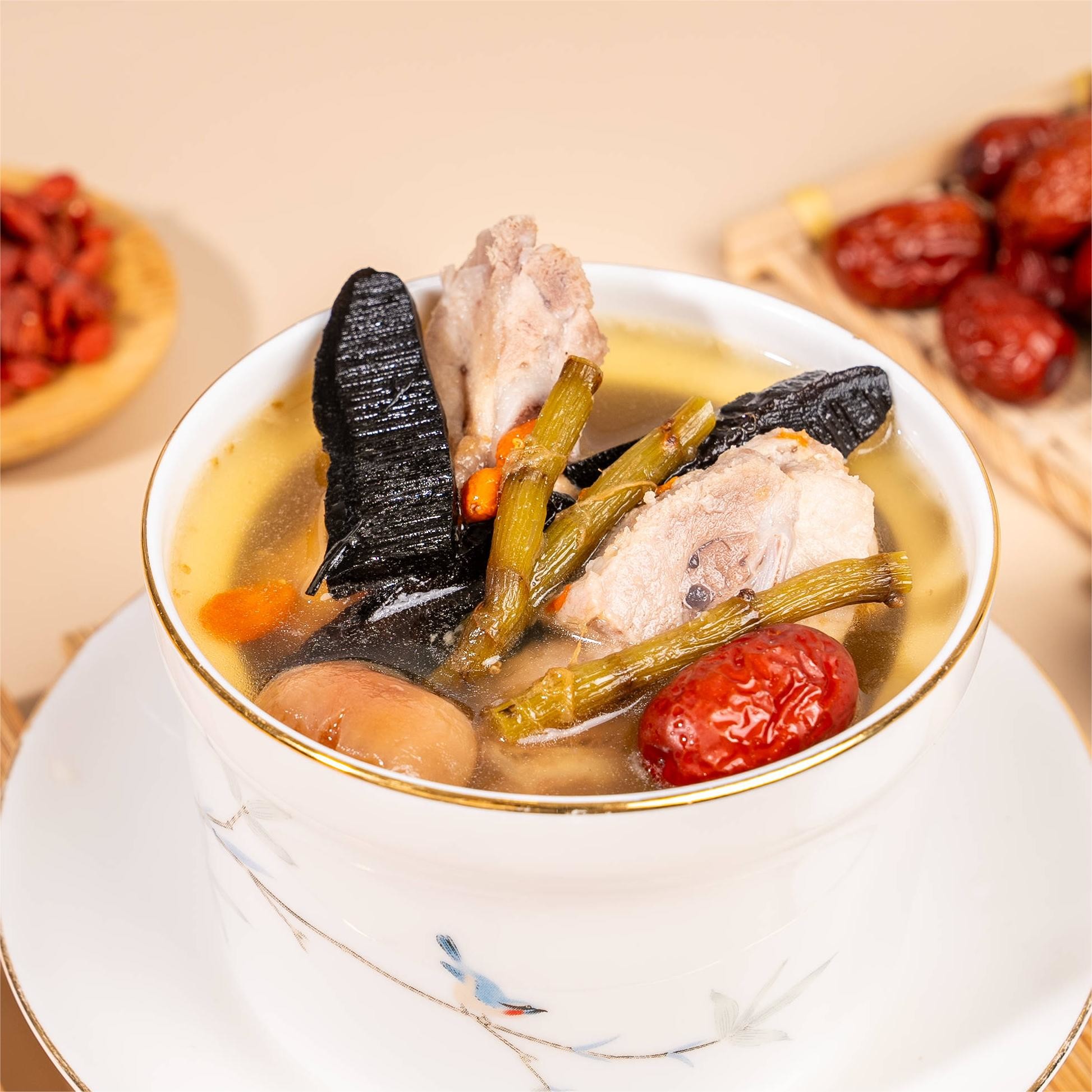 Quality Healthiest Instant Ganoderma Dendrobium Dragon Bone Soup Medicine Diet Combination wholesale