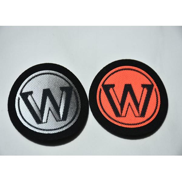 Microfiber Printed Silicone Custom Clothing Patch 1.8mm Transparent