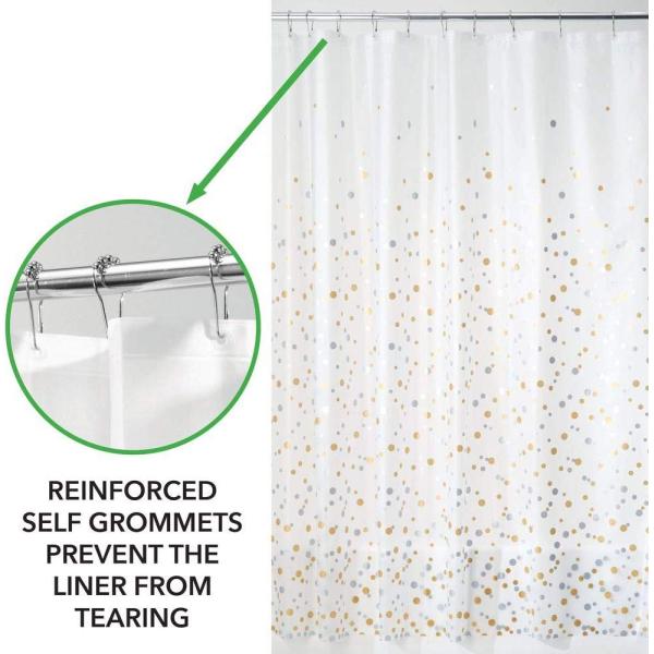 Plastic Waterproof Mold Mildew Resistant PEVA Shower Curtain