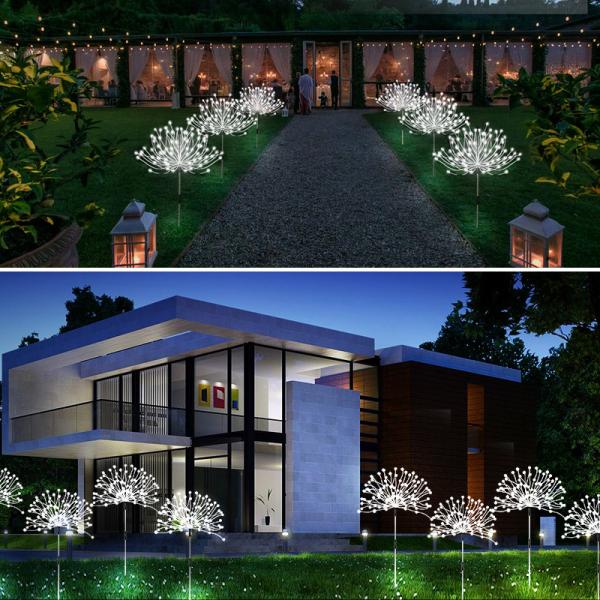 1.2V Solar LED Fireworks Outdoor Garden Fairy Lights Decorations Lawn Path Lights