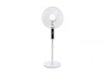Black 400mm Electric Pedestal Fans With 3 Pin Plug For Home / Office