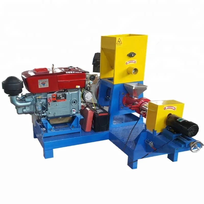 Animal Breeding Foodstuff Floating Fish Feed Extruder Machine 380V