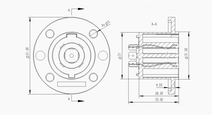 Quick Lock Rugged Durable 8 Pore 8 Pin Male Socket Chassis Industrial Electronics Accessories Loudspeaker Connector Types
