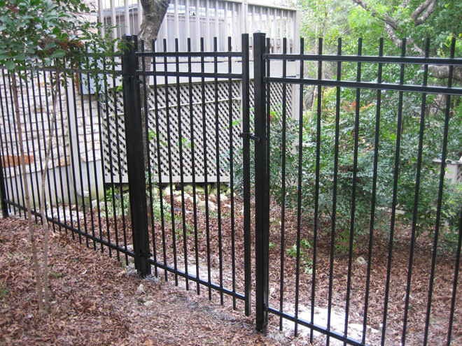 Anti Rust Black 6x8ft Wrought Iron Security Fence For School