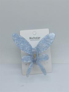 China Reusable Acrylic Hair Accessories Butterfly Claw Clip For Girls on sale