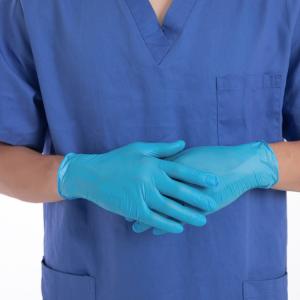Medical Examination Disposable Protective Gloves Nitrile Black White Blue