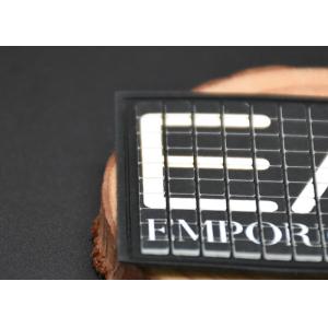 Twill Printed 1mm Washable Clothing Labels Custom Silicone Logo