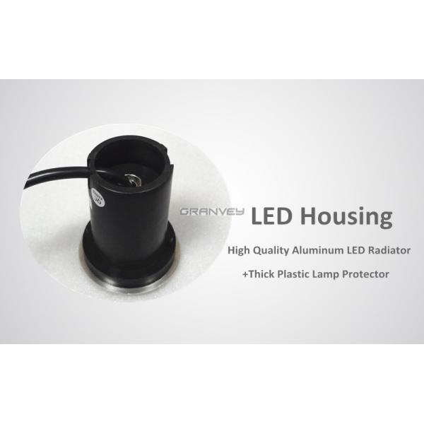 1w Mini Black Led Underground Light Round Shape With Aluminum Heat Sink