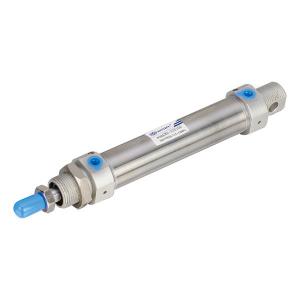 China CM2 Series Stainless Steel Mini Cylinder , Single Acting Air Cylinder With Rubber Cushion on sale