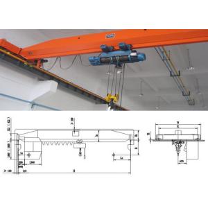 1 ton to 20 tons Single Girder Bridge Crane, Overhead Beam Crane 6 meter to 30