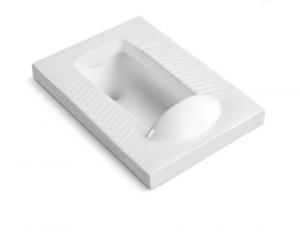 Quality Ivory Squat Pan Toilet Porcelain Squat Toilet 300mm 400mm Roughing In wholesale