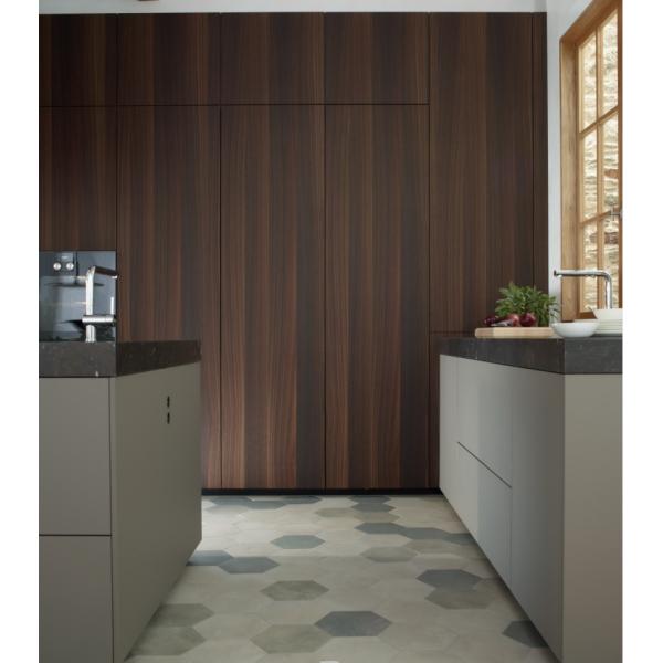 Veneer Finished Modern Style Kitchen Cabinet for Old Kitchen Renovation