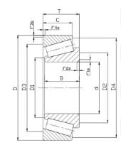 Quality Custom Small P6 Precision Tapered Roller Bearings Design 32321 wholesale