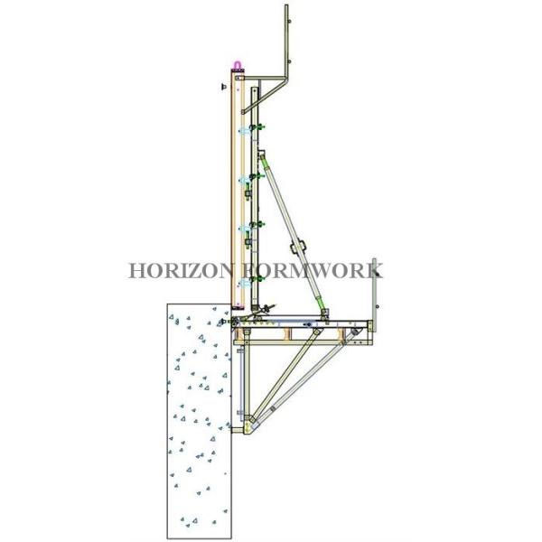 Light Weight Climbing Formwork System , Self Climbing Scaffold 2.4m Platform