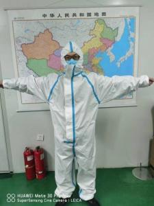 Quality Waterproof Disposable Protective Coveralls For Medical Clinics , Hospital Ward , Inspection Rooms, Protective clothing wholesale