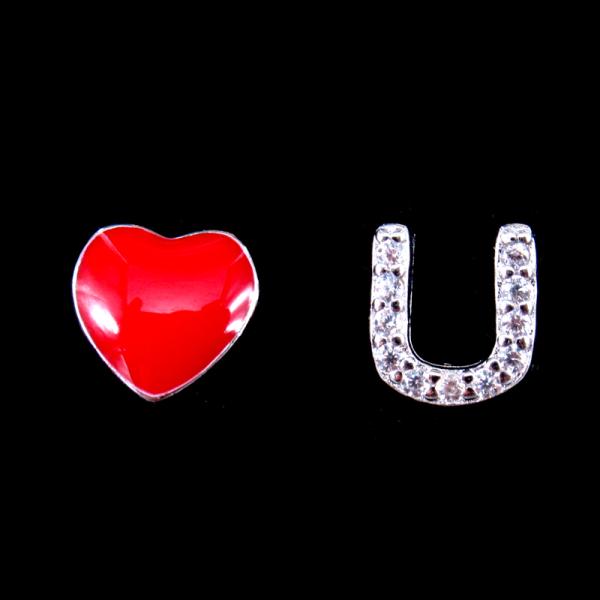 Christmas Model Silver Jewelry Earrings Candy Cane Walking Stick Decoration