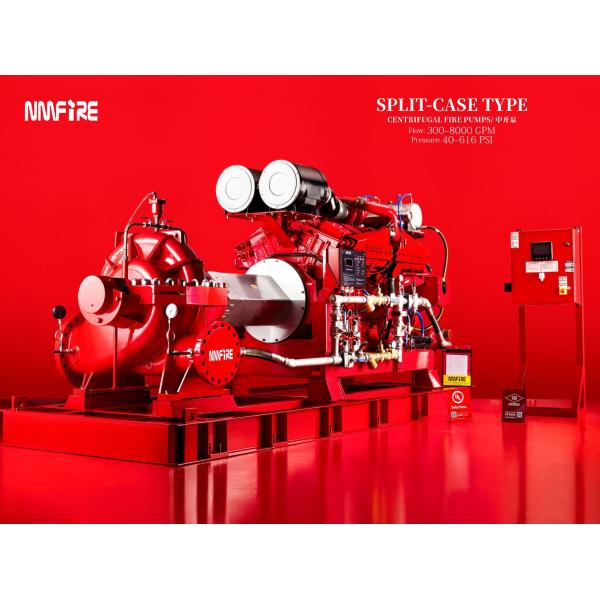 Engine Fire Pump Set with Horizontal Centrifugal Design and Head 3500GPM Fire pump supplier