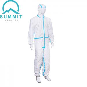 China Nonwoven Medical Protective Coverall With Reinforced Seam Tape on sale