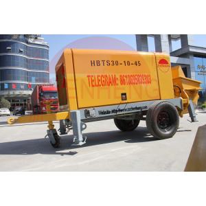 China Mobile Stationary Concrete Pump , 30m3 / H Trailer Mounted Concrete Pump on sale