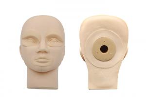 Quality Rubber Practice Mannequin Head With Demountable Eyes / Mouth For Beginner wholesale