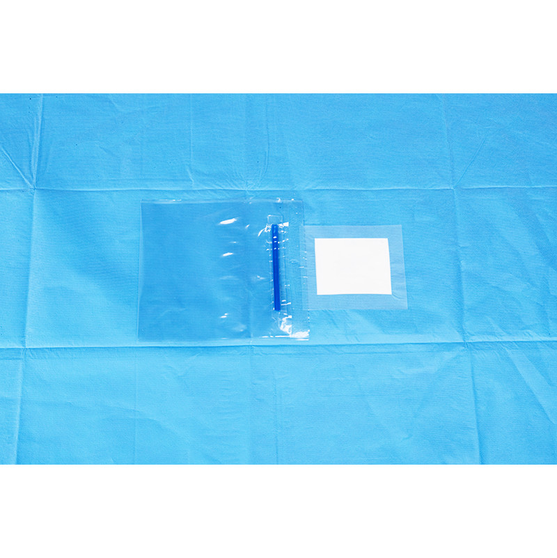 Disposable Surgical Sterile Ophthalmic Drape With Liquid Collection Bag