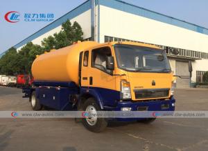 Quality LPG Gas Tank HOWO 8tons 4*2 Propane Bobtail Truck Petrol Tanker Truck wholesale