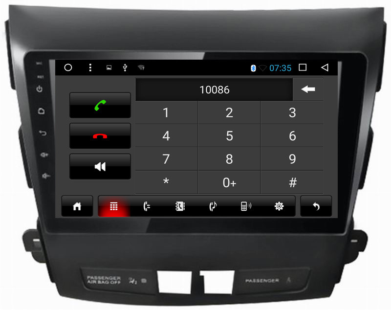 Ouchuangbo car radio gps navigation android 6.0 for Mitsubshi Outlander support bluetooth SWC USB Mirror-Link 1080 video