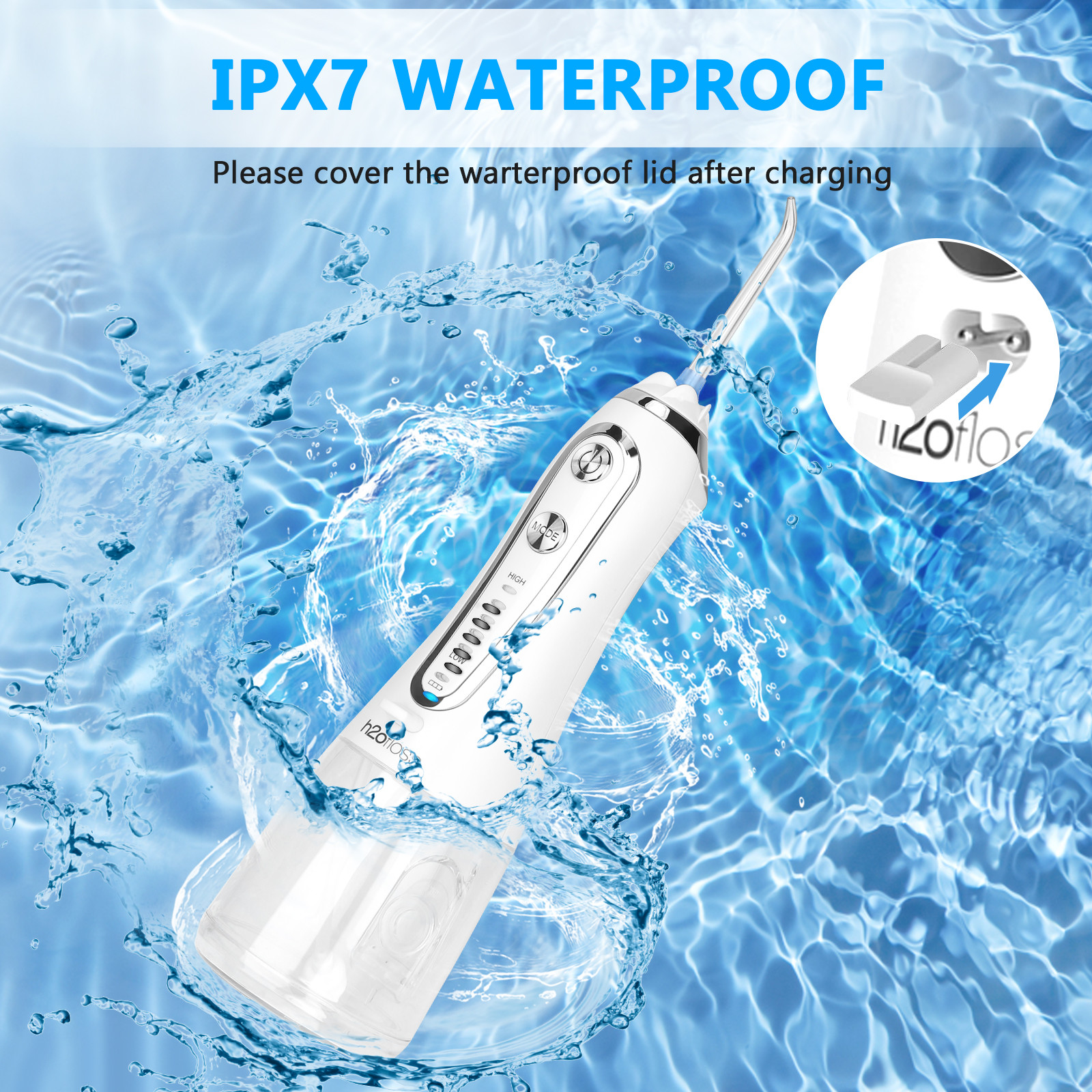 OEM Travel Water Flosser Ipx7 Waterproof 300ml Water Tank 5 Modes Professional Factory