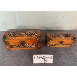 Quality SENMIN Handicraft S26x12.5 Decorative Leather Boxes wholesale