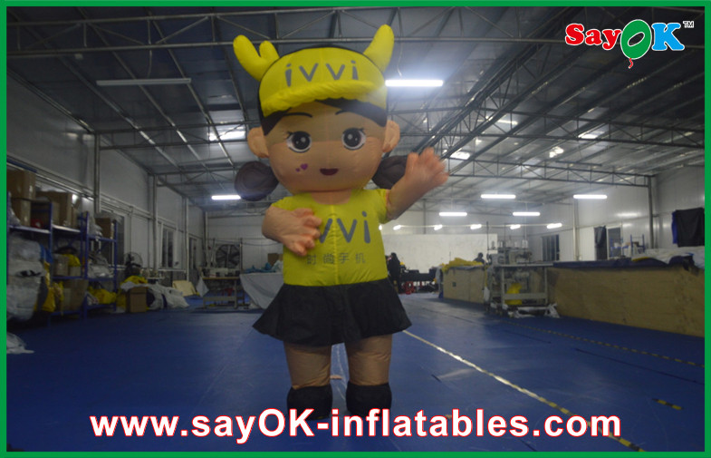 Simulation 3D Design Inflatable Cartoon Characters Printing Logo For Outdoor