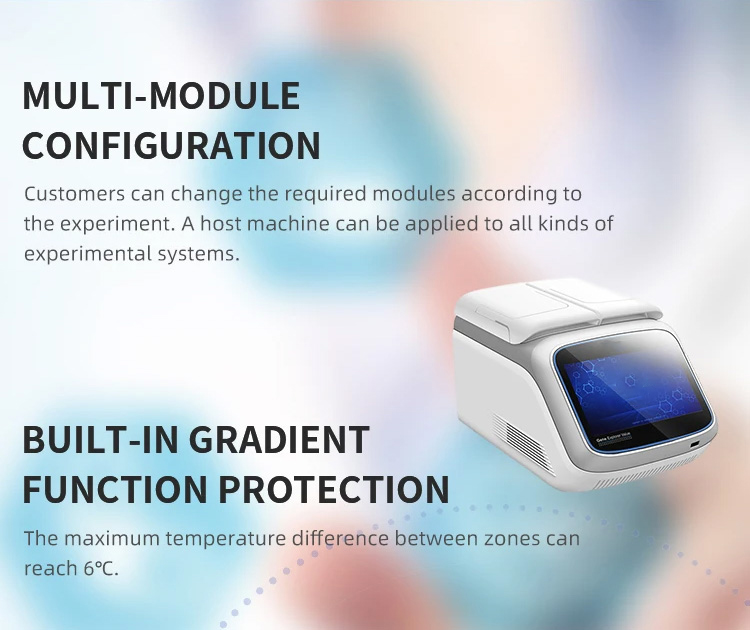 Medical Gradient Thermal Cycler for PCR Genes Life Science Equipments Automatic Hot-lid