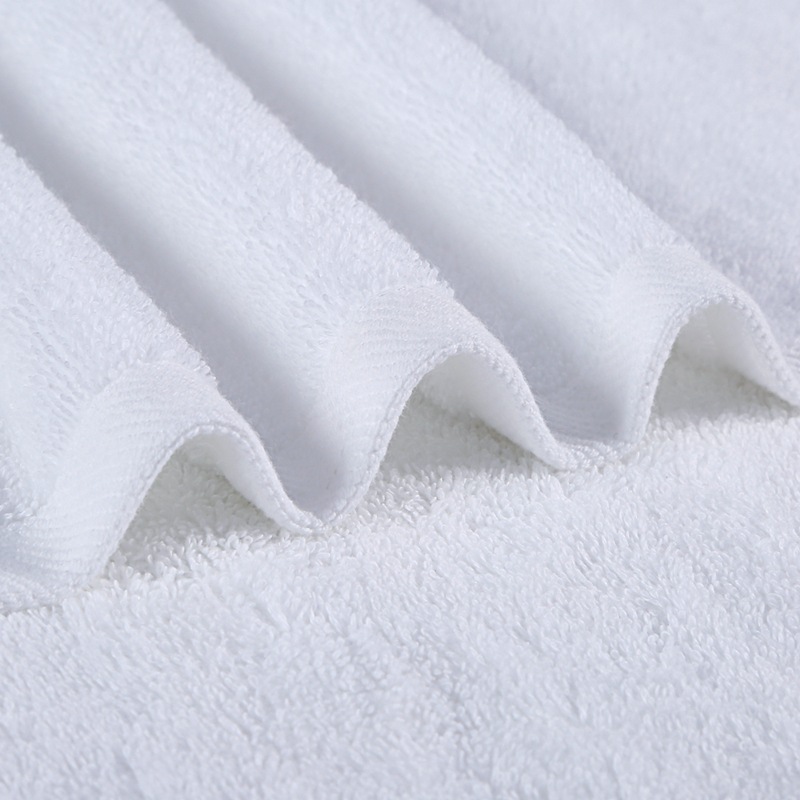 Customized Logo Five-Star Hotel White Guesthouse Towels in Pure Cotton Materialization