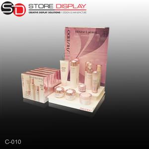 plastic vaccum form countertop display for cosmetic