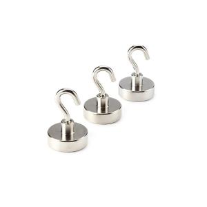 High Pull Force Stainless Steel Magnetic Hooks Neodymium Customized Size