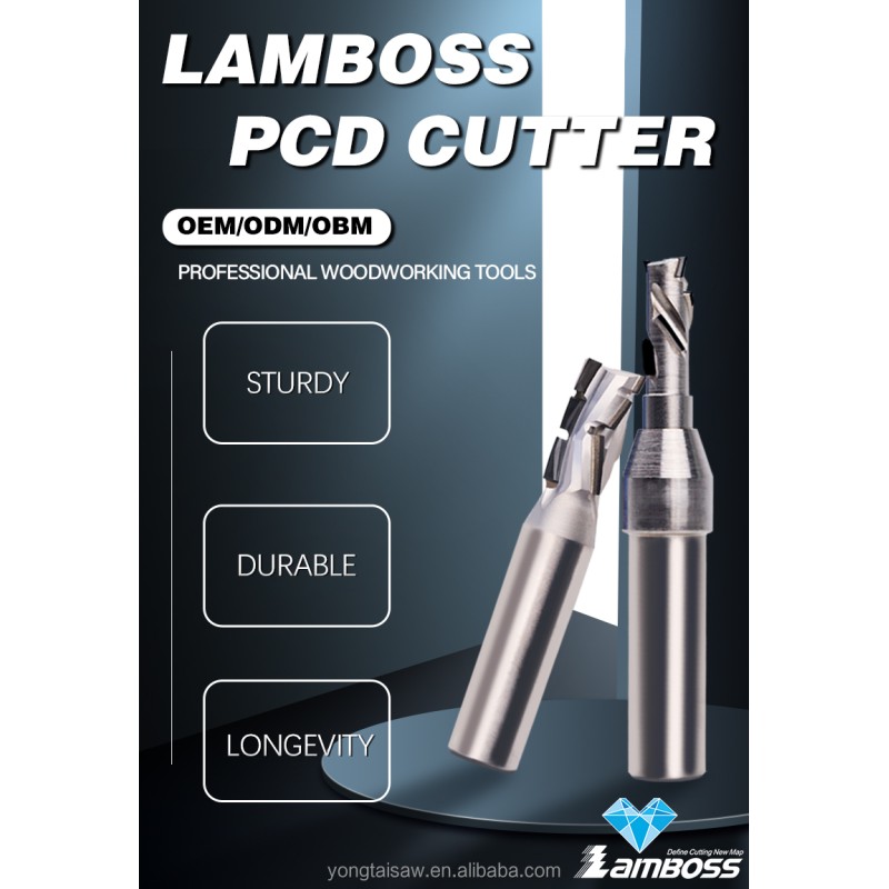 Lamboss Diamond V Shape PCD Router Bit for Woodworking PCD Tools