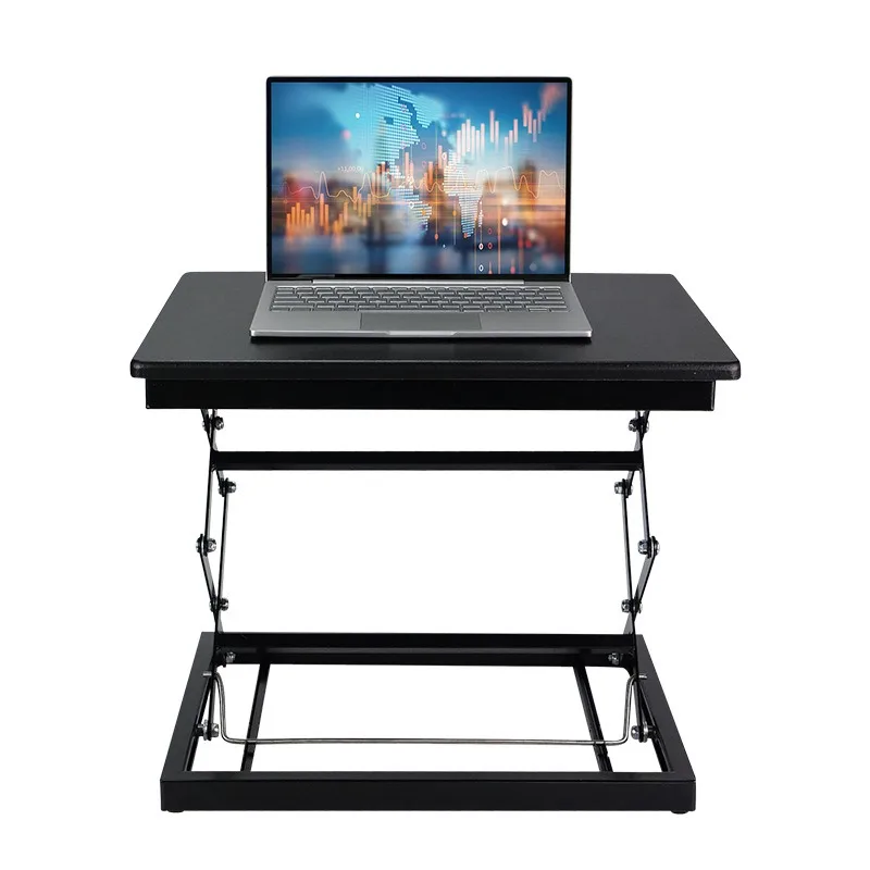 Adjustable Laptop Stand Ergonomic Riser for Collaborative Work Fully Foldable Easy Storage Fits All Sizes With Rollers No