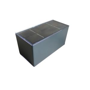 Quality Concise Cube Solar Powered Wall Mounted Lights Anthracite 100 Lumens wholesale